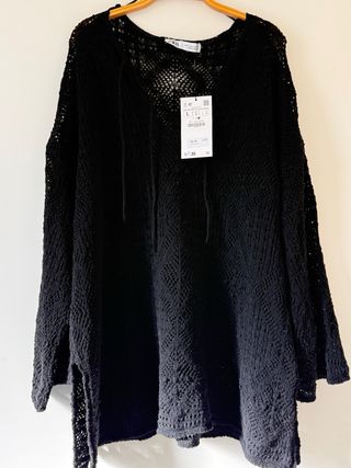 Jersey Zara punto calado talla L