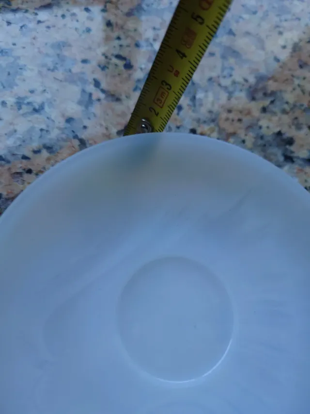 Piatto per tazza di caffè in vetro