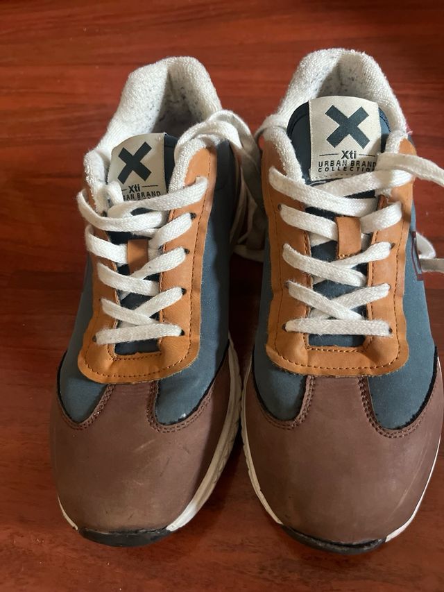 Tênis Esportivo Munich Azul e Marrom