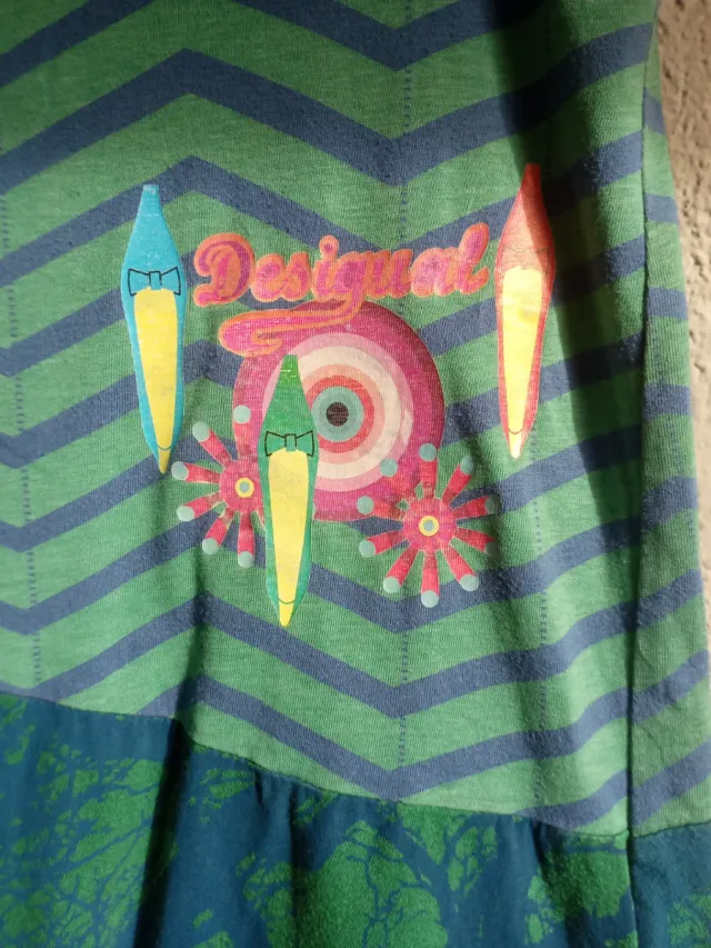 Falda Desigual Talla 38 Multicolor