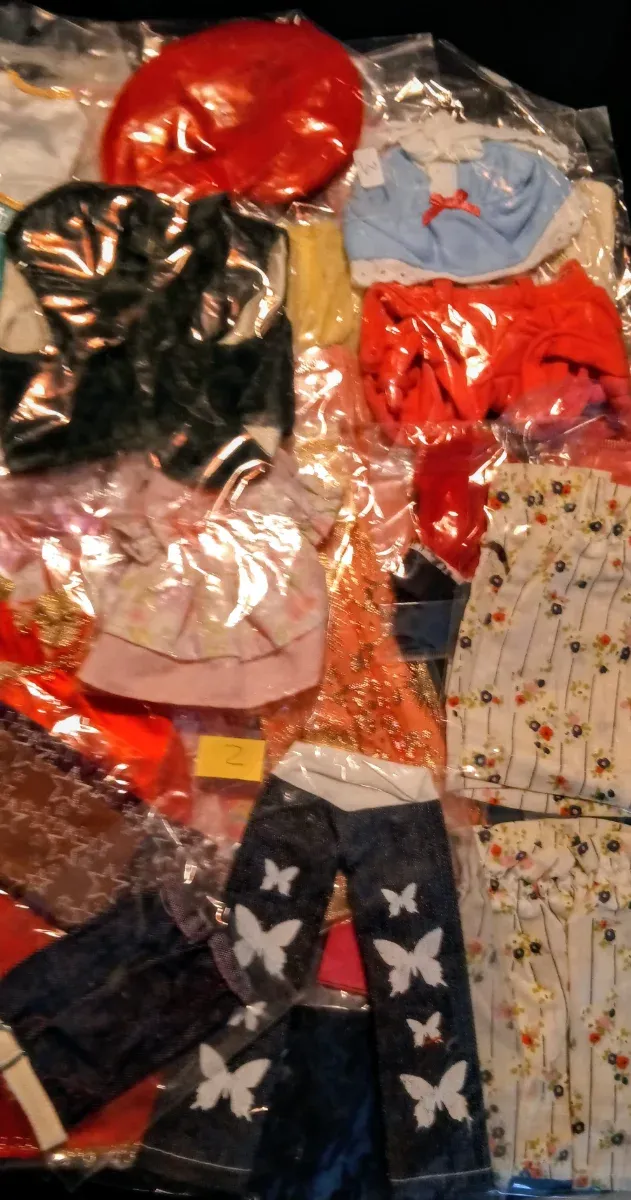 Lote Ropa Muñeca y accesorios más de 75 unidades