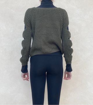 Maglione verde donna