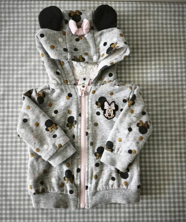 Chaqueta Minnie Mouse con capucha y cremallera