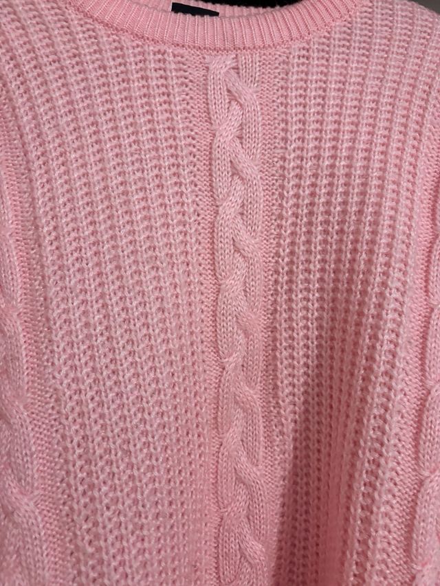 Jersey rosa trenzado