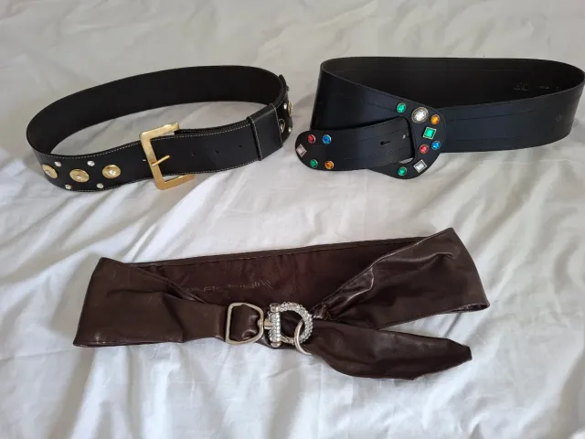 Cinturones Mujer Negro y Marrón