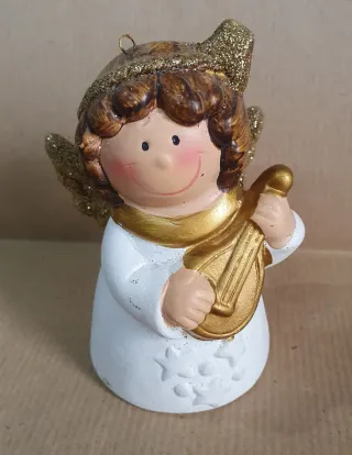 6 Angioletti/campanelle in ceramica