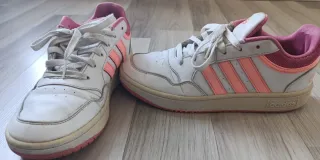 Zapatillas Adidas Hoops Blancas Rosas Talla 37 1/3