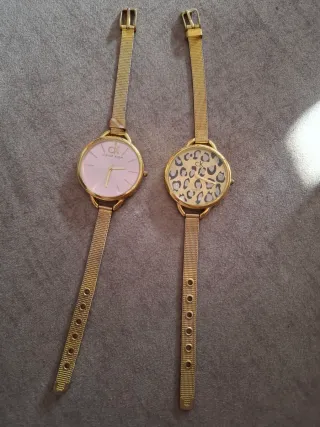 Relojes Mujer Dorado y Rosa