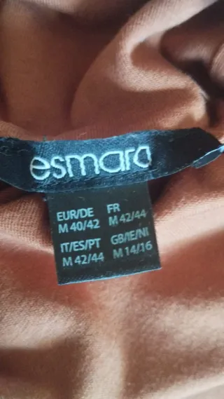 Jersey fino cuello cisne naranja