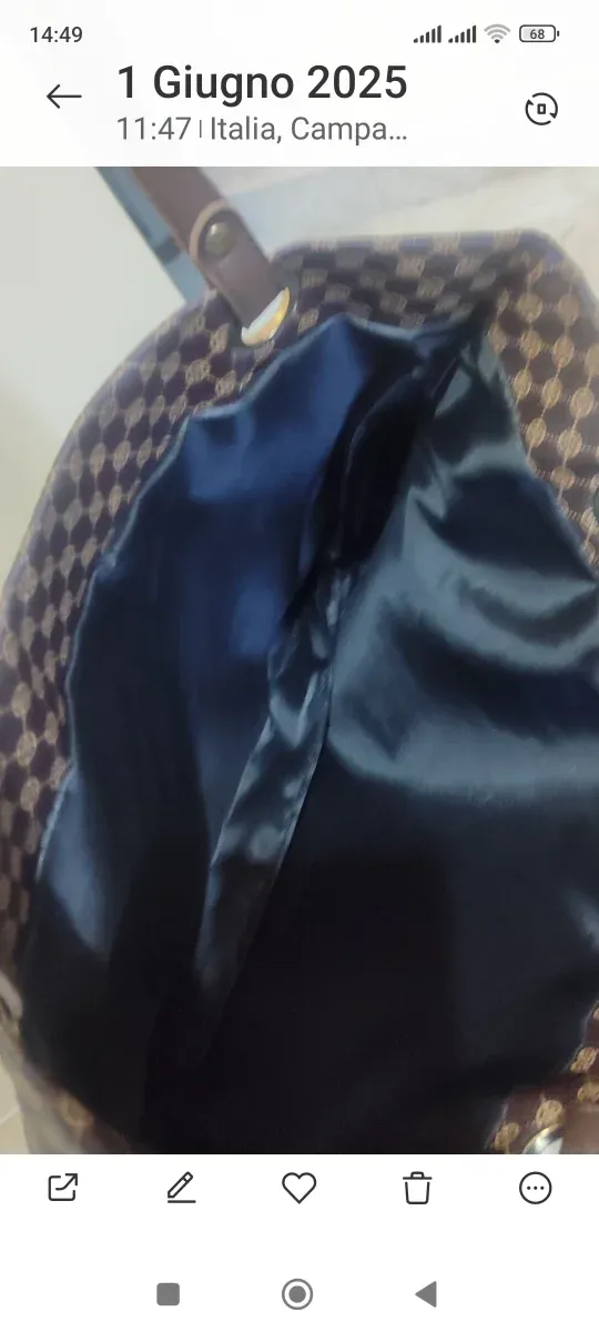 Borsa con portachiavi nuova