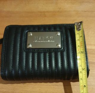 Cartera monedero mujer Mango negra