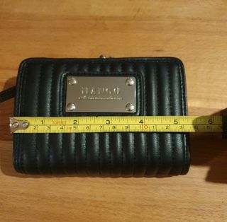 Cartera monedero mujer Mango negra