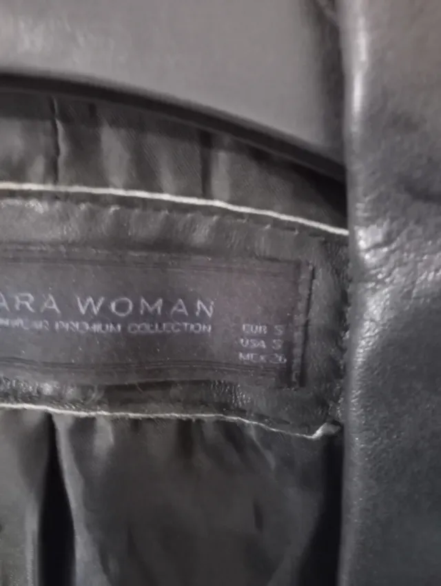 Chaqueta Zara Mujer Talla S Piel Ovina