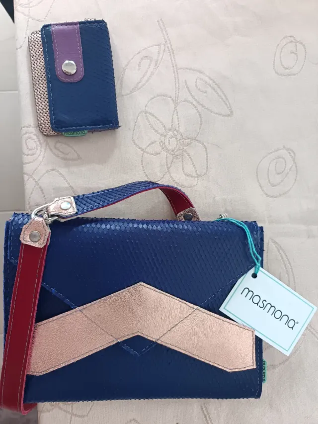 Conjunto bolso y monedero Masmona