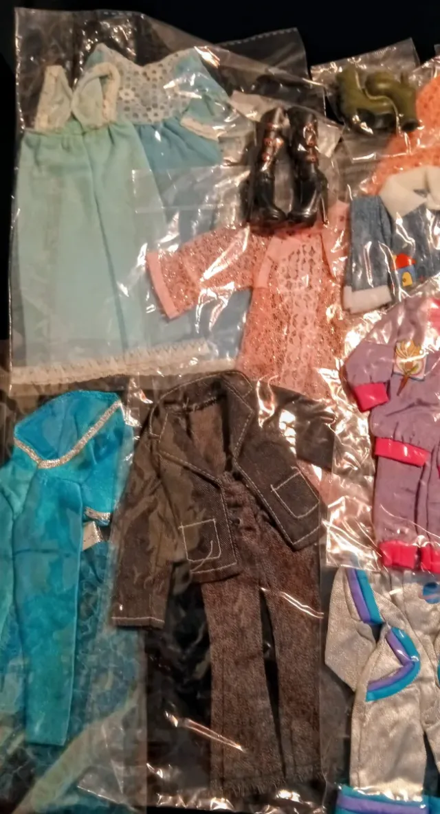 Lote Muñeca Barbie y Ropa y zapatos 