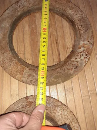 Lote 2 aros cocina hierro fundido ver fotos medida