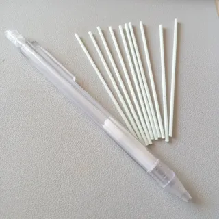 Portaminas limpieza monedas + 10 mina fibra vidrio