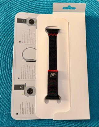 Correa Apple Watch Nike Sport Loop Negro 42 mm