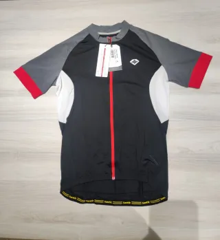 Maillot Ciclismo Santic Negro Rojo Talla L