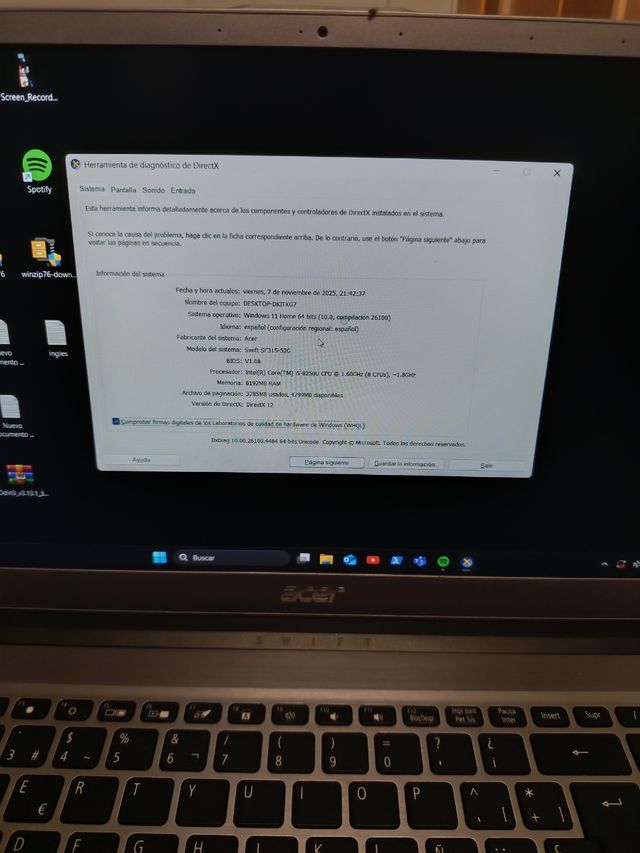 Acer Swift 3 15.6 Ordenador Portátil