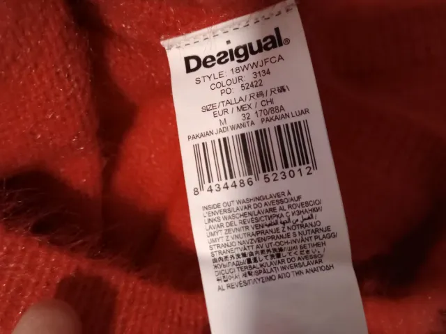 Jersey Desigual Rojo Talla M