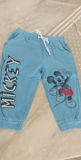Pantaloni tuta bambino Mickey Mouse azzurri