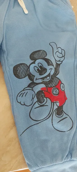 Pantaloni tuta bambino Mickey Mouse azzurri