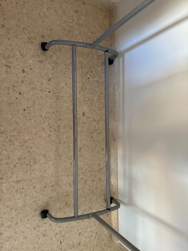 Burro perchero ropa metálico