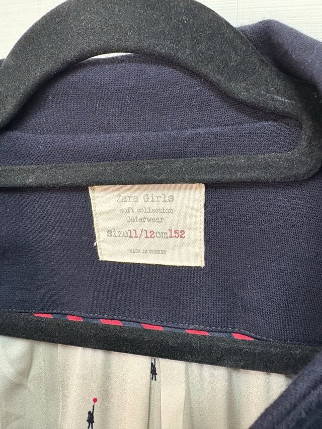 Blazer azul con forro estampado