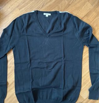 Maglioncino Burberry Nero V-Neck