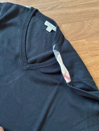 Maglioncino Burberry Nero V-Neck