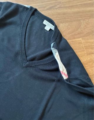 Maglioncino Burberry Nero V-Neck