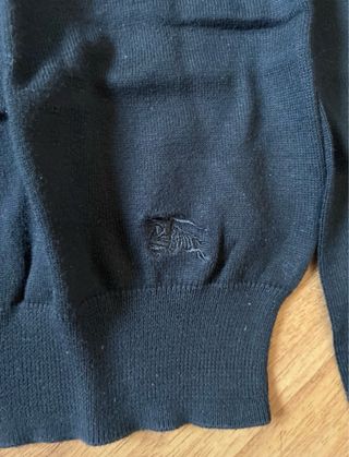 Maglioncino Burberry Nero V-Neck