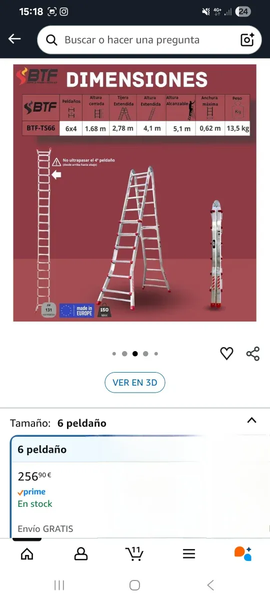 Escalera aluminio multiposición