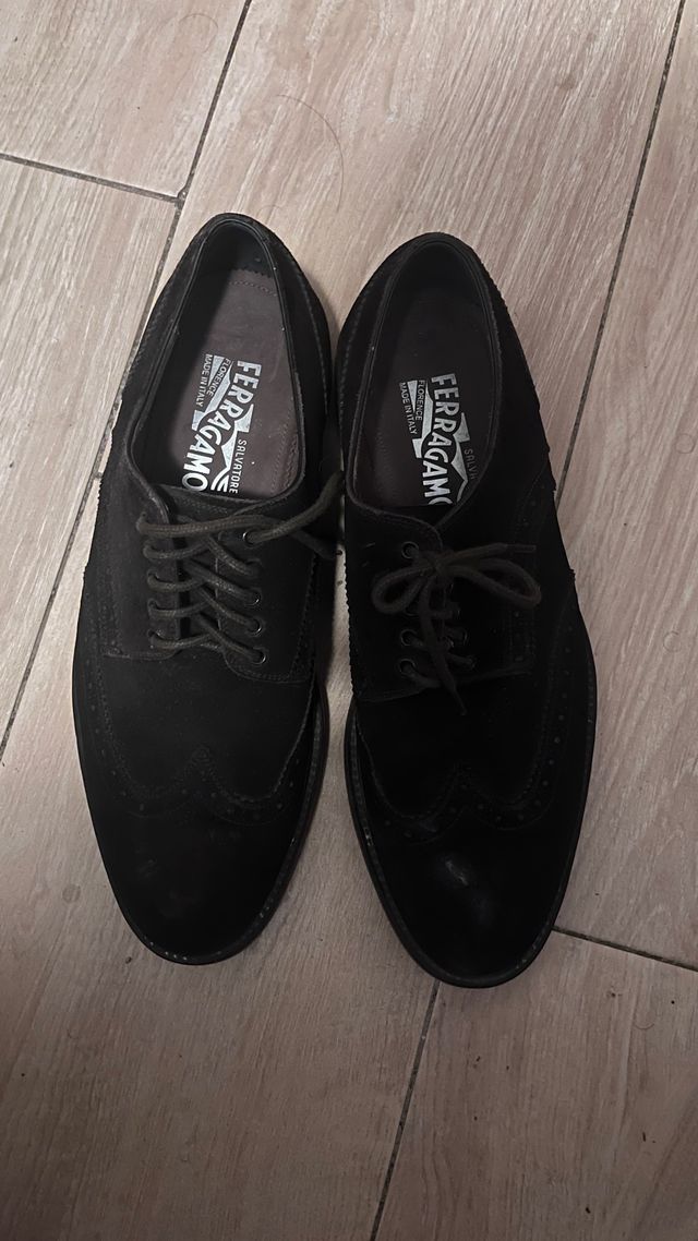 Zapatos Salvatore Ferragamo Negros made in ITALY