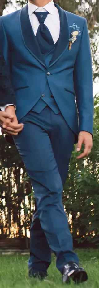 Traje Novio Arax Gazzó Azul