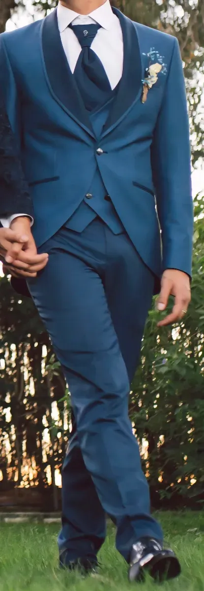 Traje Novio Arax Gazzó Azul