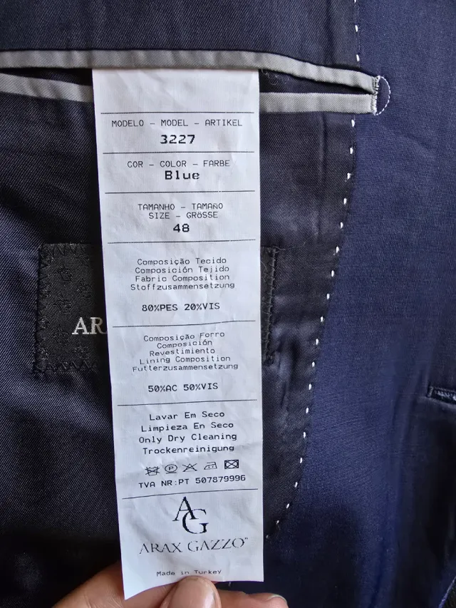 Traje Novio Arax Gazzó Azul