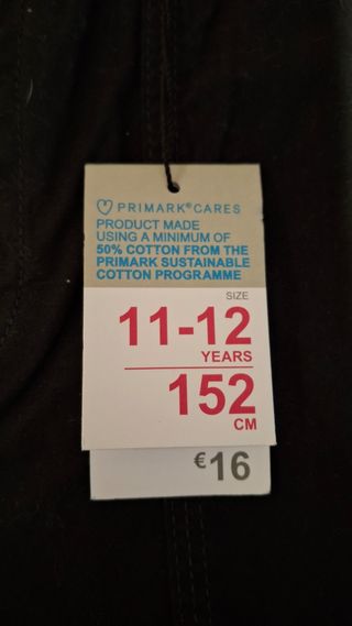 Pantalón largo niño negro