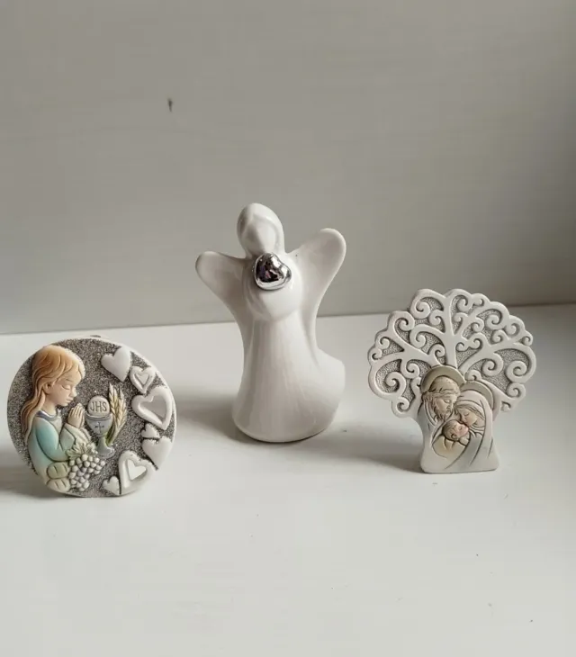 Lotto decorazioni ceramica e metallo