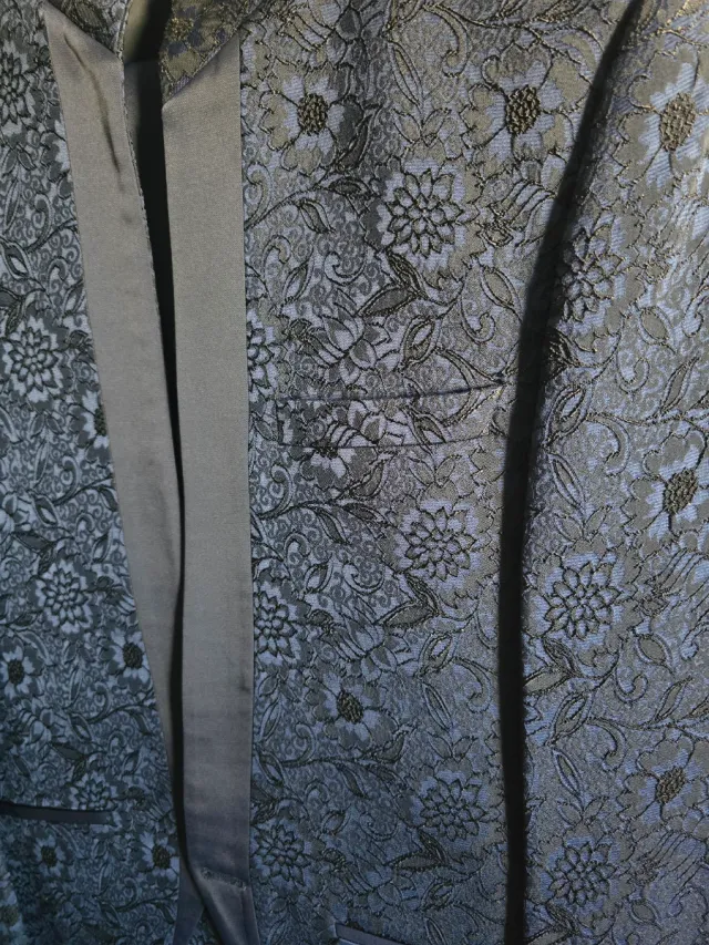 Traje de Novio Arax Gazzó Bordado Azul Marino