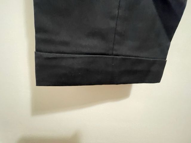 Pantalón de vestir azul marino, lana y seda