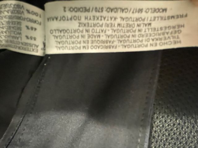 Pantalón de vestir azul marino, lana y seda