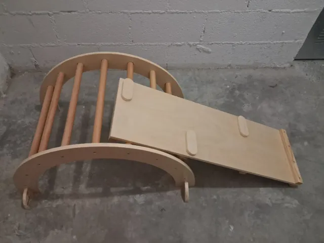 Arco y rampa Montessori madera