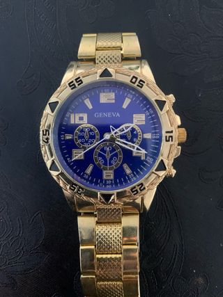 Pack 2 Relojes Geneva Dorados