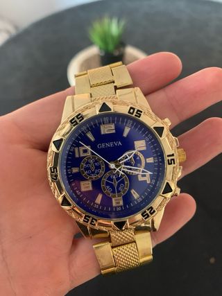 Pack 2 Relojes Geneva Dorados