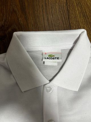 Polo Lacoste Blanco