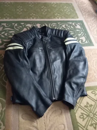 Chaqueta de cuero para motos talla S