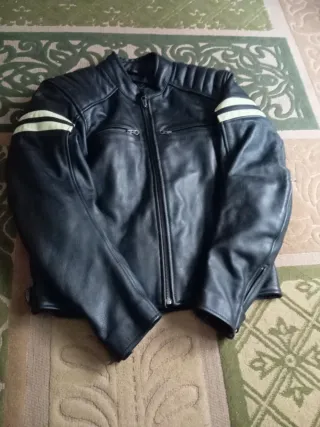 Chaqueta de cuero para motos talla S