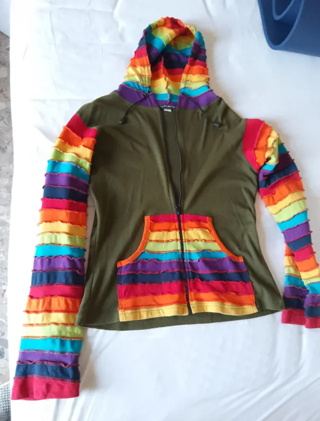 Felpa Nepal Multicolor Verde Oliva